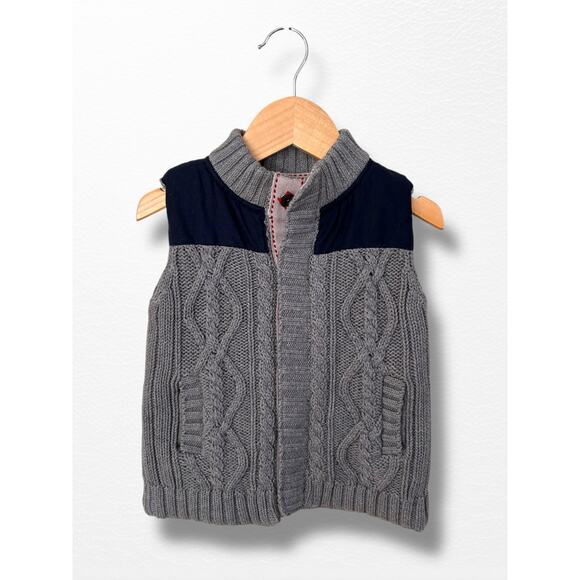NWT Mud Pie Cozy Sweater Vest, 12-18 Months - Picture 1 of 7